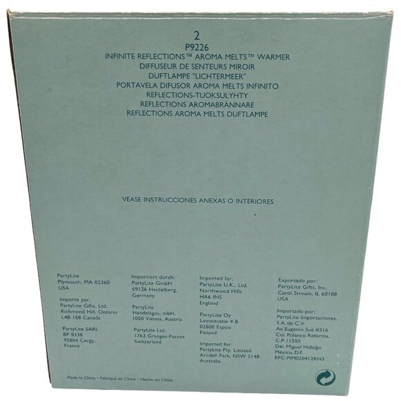 PartyLite Infinite Reflections Aroma Melts Warmer Candle Heat Decor Mirror P9226 - Picture 16 of 16